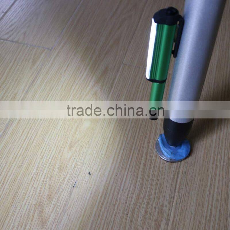 Hot mini pen flashlight Aluminum waterproof with pen holder can be placed pocket
