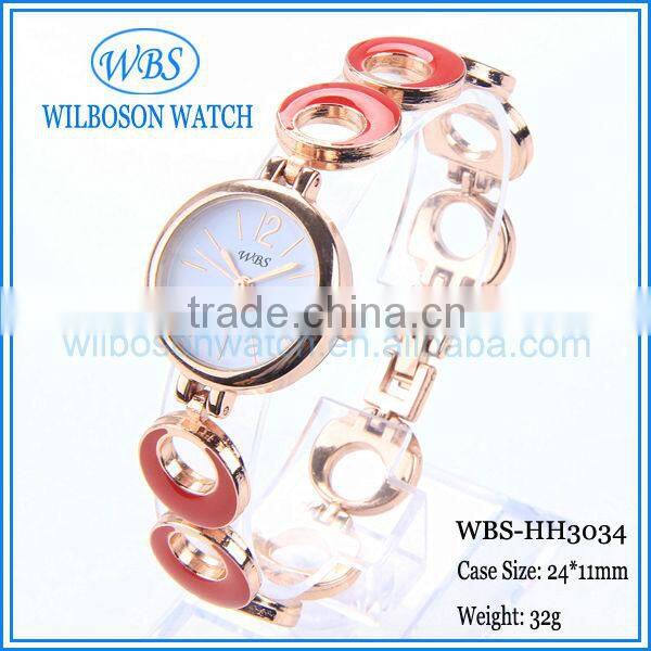 Bracelet wrist alloy watch for women