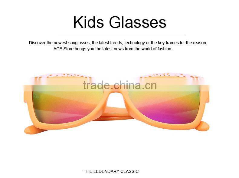 2016 the modern style colorful lens children kids sunglasses