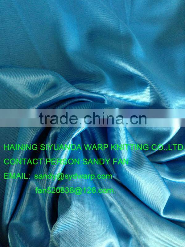 100% polyester Shiny plain cloth