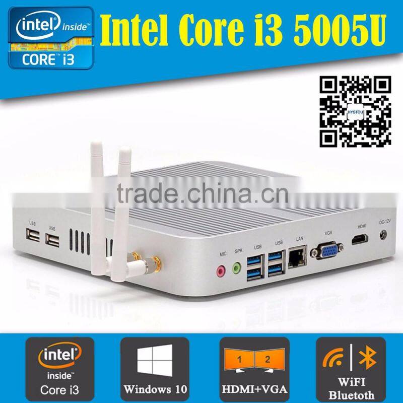 smart computer Intel core i3-5005U 2.0GHZ Intel HD5500 1080P resolution i3 mini computer dual DDR3 laptop memory+4K+4COM+2HDMI
