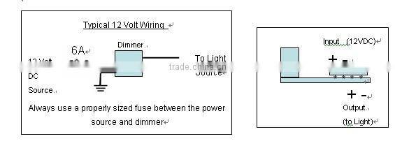 12VDC_6 PWM LED dimmer, 1206 PWM LED dimmer/Driver