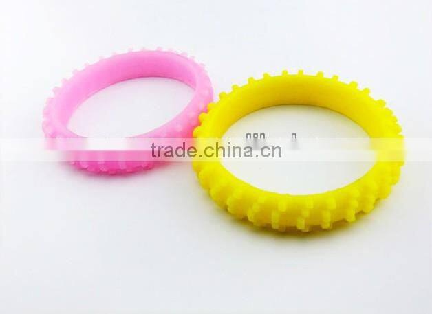 Promotional multi-color Engraved silicone wristband