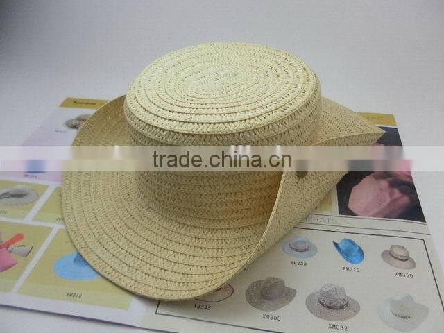 Zhejiang manufacture First Grade cool design straw cowboy hat