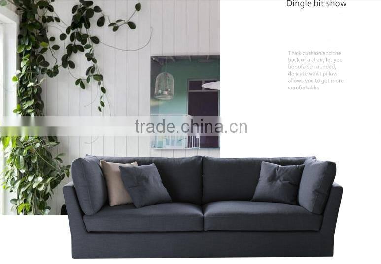 Koni Fashion Fabric Solid wood Feather High Quality Sofa