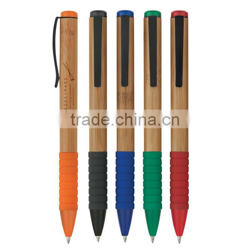 Bamboo Twist Pen-Orange