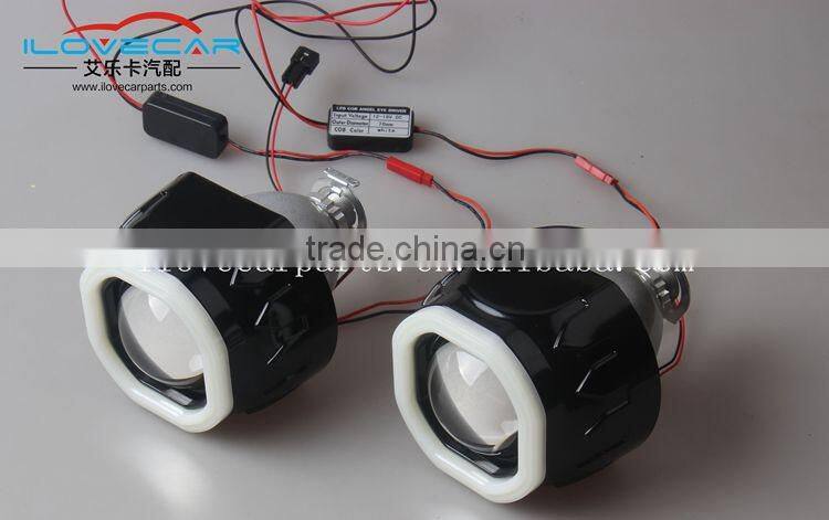 NEW 2.5Inch Y type LED COB ANGEL EYE PROJECTOR LENS FOR H1 XENON HID BULB