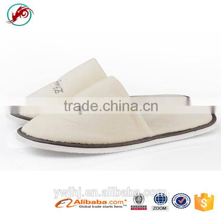 Latest Soft Sole Slippers Velvet Hotel Slipper Ladies Flat Slipper(HJCT1000)