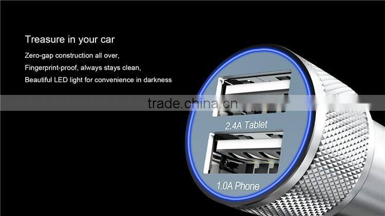 100% Original VK World Electric Car Charger Dual Usb Phone Car Charger Wholesale For iphone