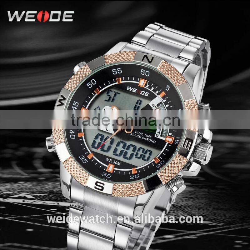 WH1104-3WEIDE 2014 water resistant quartz watch japan movement trendy big watches top 10 wrist watch brands