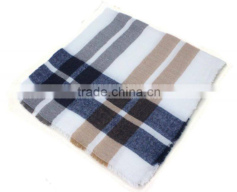 oversize tartan blanket plaid fabric wholesale scarf