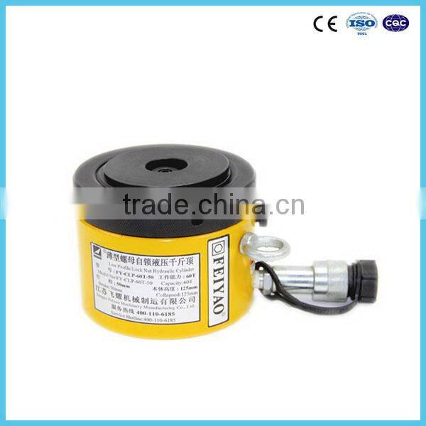 CLP-5002 500 ton 45mm stroke single acting pancake lock nut hydraulic ram