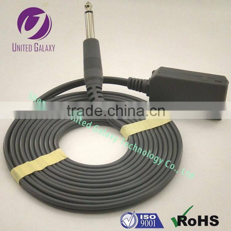 6.3plug surgical ESU cable for grounding pad