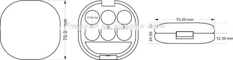 Skylight matt black round glass cheap portable display case