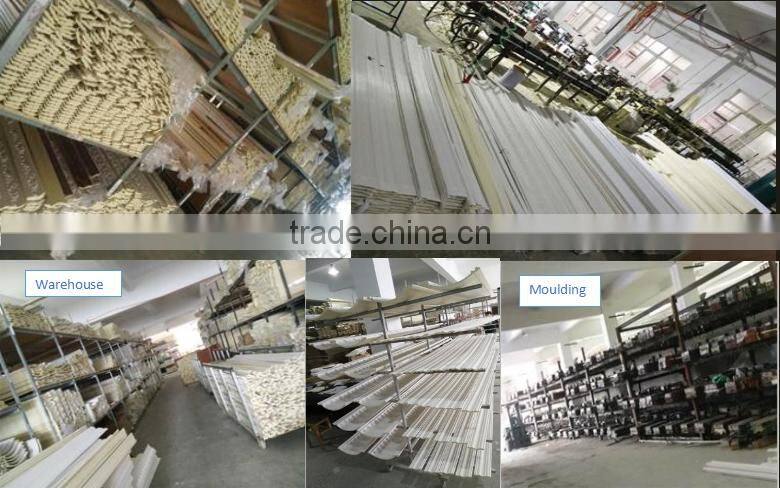 HG6033 polyurethane decorative moulding/pu skirting moulding