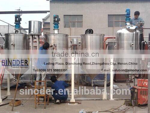 hot sales in Africa! 3T/D edible oil refining machine crude oil refinery for sale mini oil refinery