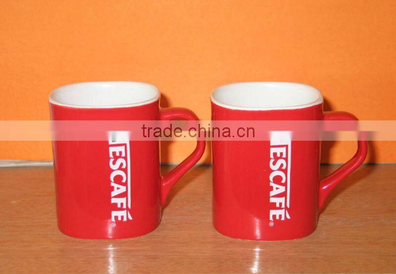 Nescafe Red Color Glazed Stoneware Mug