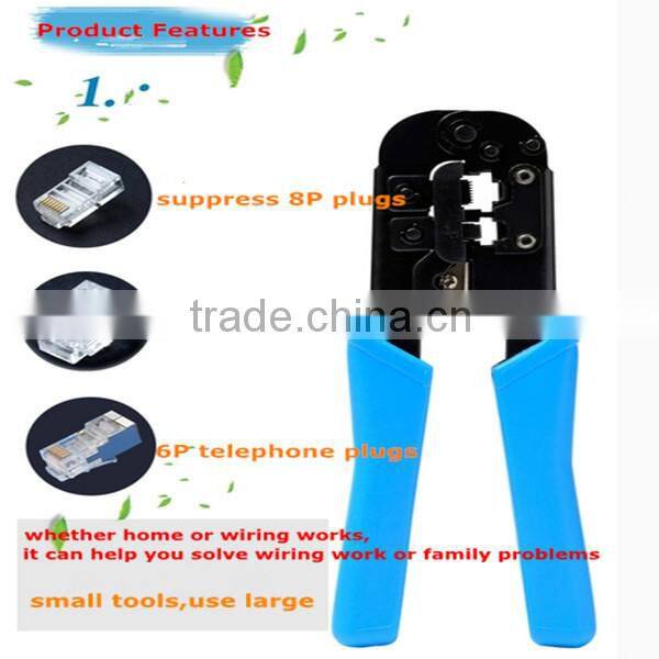 brand Tengfei rj45 rj12 rj11 Network cable crimp tool/network strip/network cut tool wholesale in china