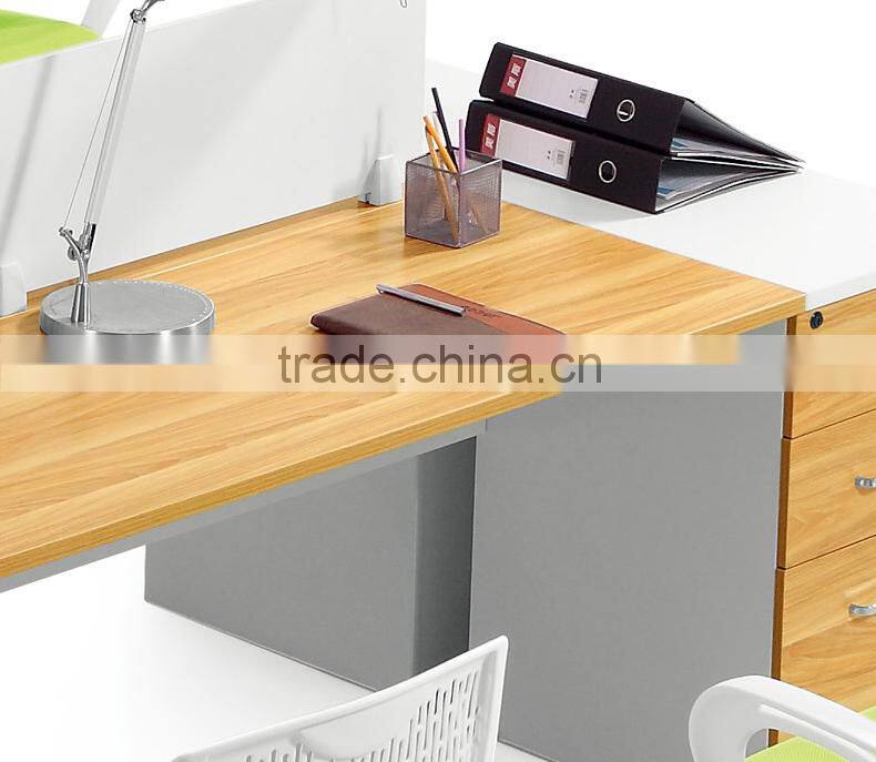 2015 Modern Wooden 4 Seats Office Partition Workstation Office Furniture
