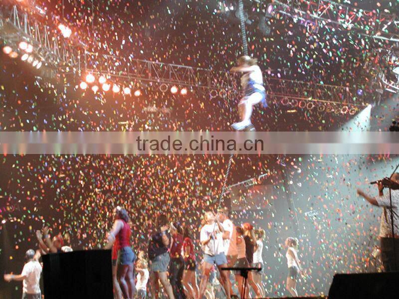 Purple tissue paper heart confetti for table decoration