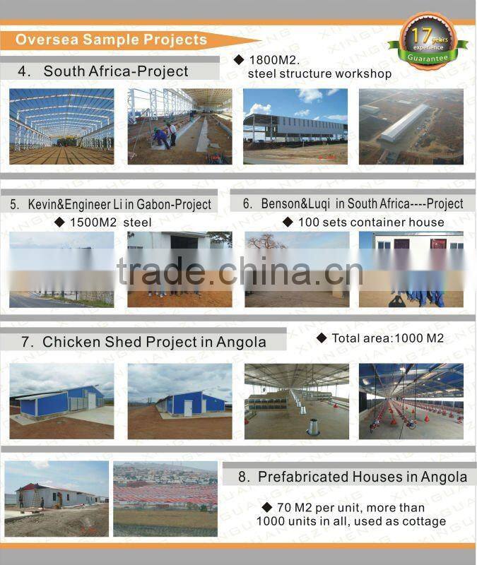 Good resistance steel frame prefabricated warehouse