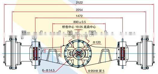xcmg wheel loader spare parts axle 500F wheel loader China's first manufacturer Suppliers