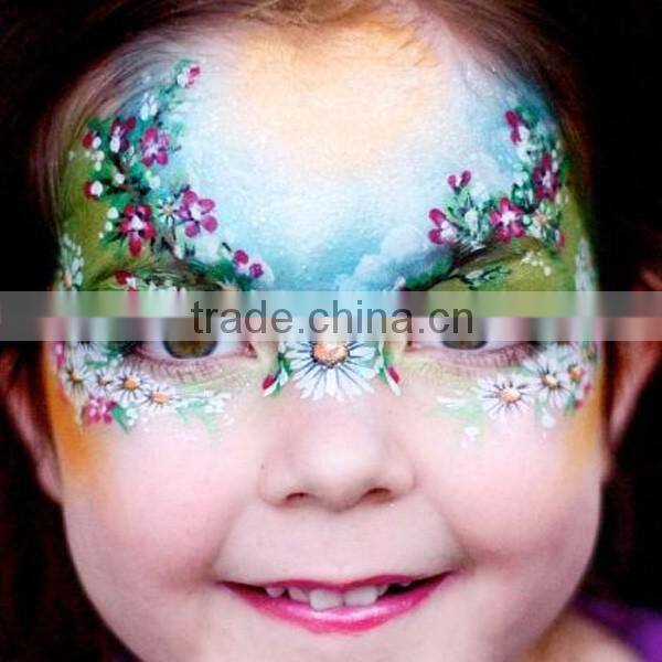 Halloween cartoon water transfer full face tattoo sticker makeup face stickers animal makeup face painting factory
