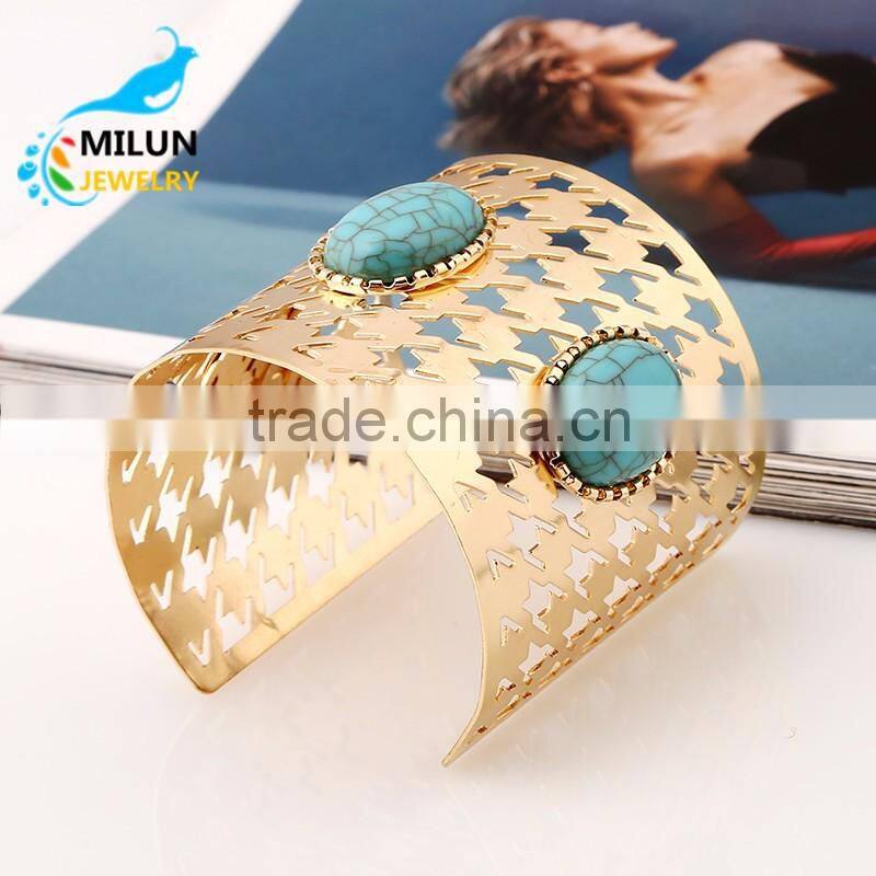 Latest Design High Quality Punk Style Iron Cuff Bangle Bracelet For Women
