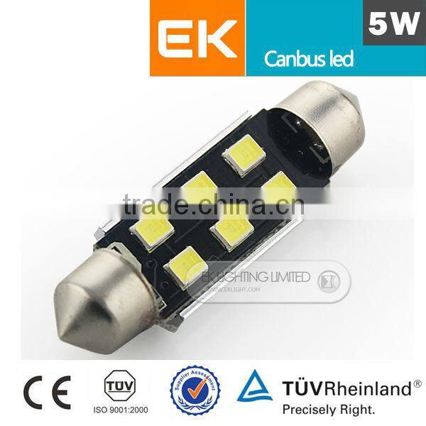 Smart system T10/W5W/194 5630 3535 Canbus festoon led car light canbus auto 12v 8w led car bulb