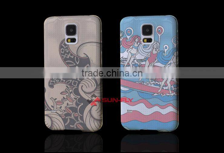 3d phone case for Samsung S5 polymer sublimation phone case Sublimation mobile cover