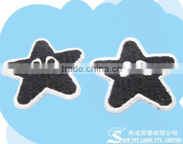 Made in China Custom Brand Logo Denim Clothing Fabric Emboridery Patch