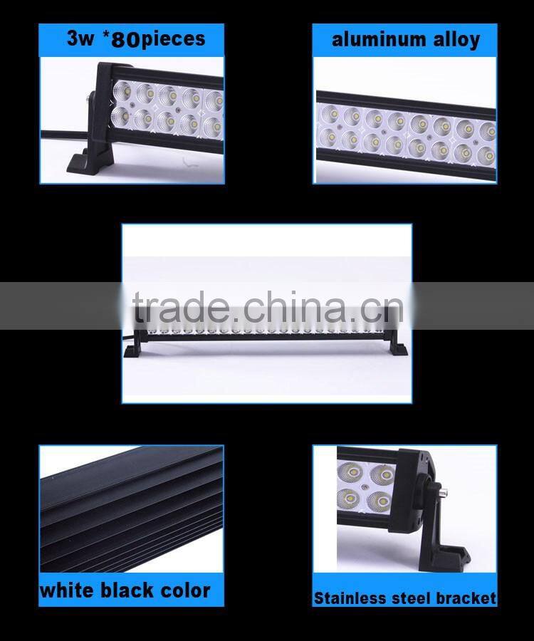 240w curved led light bar for car lights