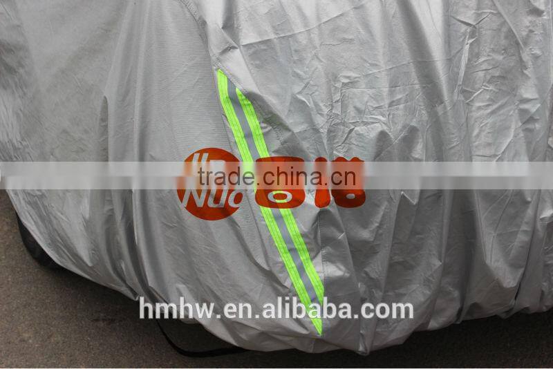 Silver Coated Aluminum Windproof Anti Dust Car cover