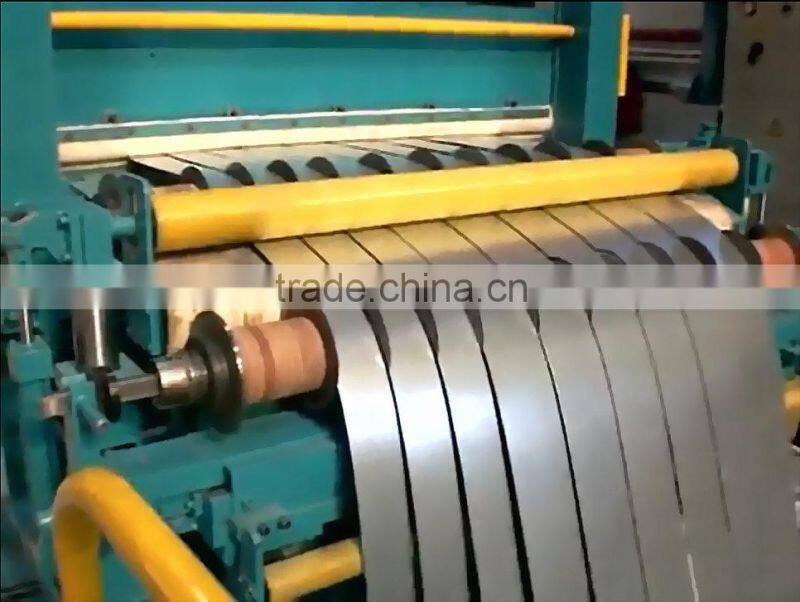 Full Automatic Steel Sheet Coil Slitting And Rewinding Machine Galvanized Steel Coils Slitting Line