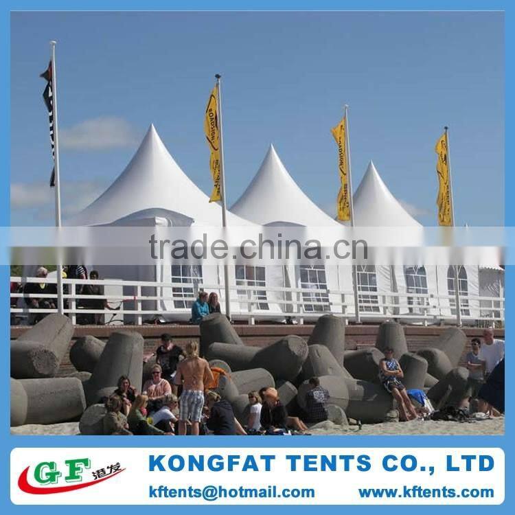 Hot selling aluminum alloy frame structure umbrella market pagoda tent for concert