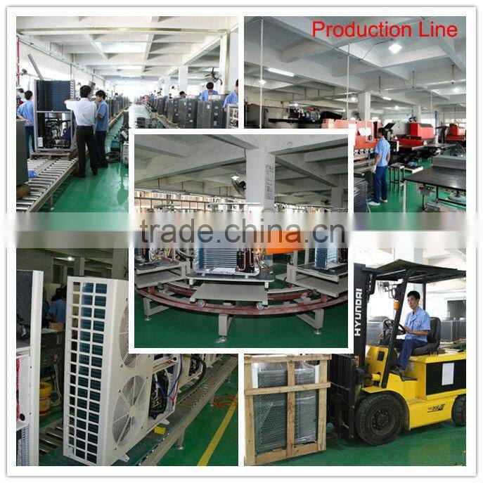 Deron air source high efficiency/good performance swimming pool/spa heat pump water heater 14.5kw(CE,heating or cooling)