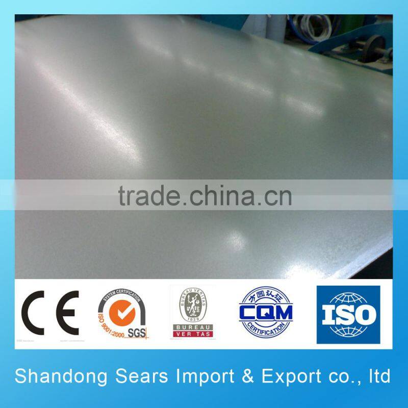 Tianjin manufacture 18 gauge galvanized sheet/aluzinc coated galvanized steel sheet/24 gauge galvanized roofing sheet
