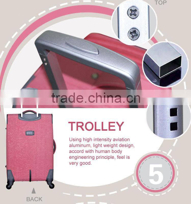 2016 new style ladies travel bags and eminent luggage price for wholesale