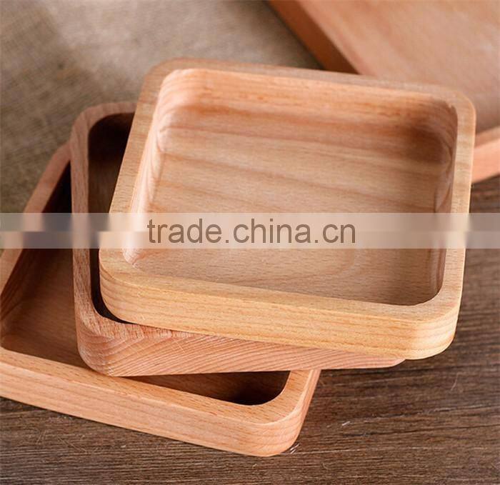 Customized polished wooden food presentation board