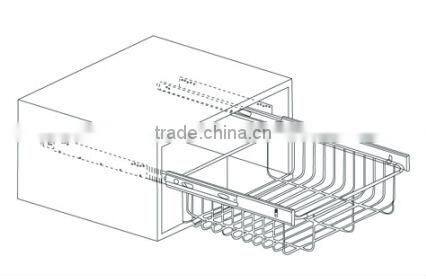 2014 Hot sale Kitchen cabinet drawer slide parts from kitchen cabinet drawer slide parts factory