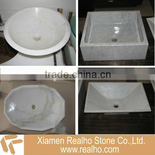 white cheap stone sinks