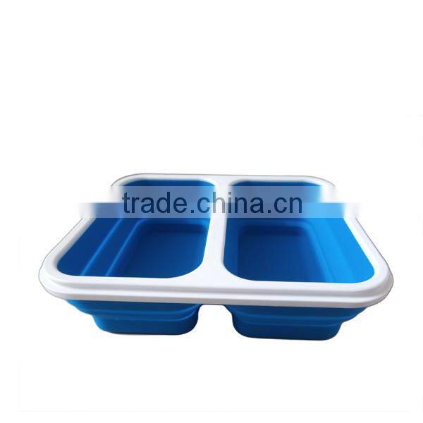Portable and Multipurpose Silicone Folding Lunch Box