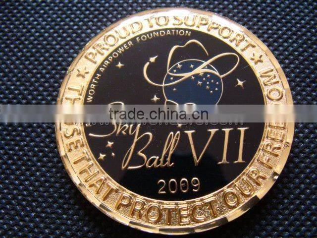 Best selling beautiful hard enamel commemorative coin