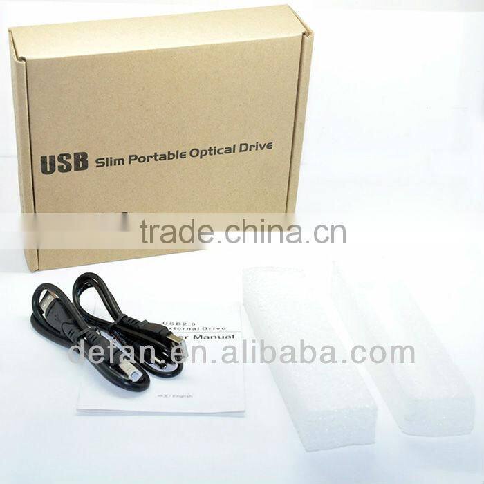 New arrival 12.7mm USB 2.0 Slim Optical Drive Case/Caddy