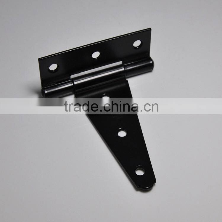 Iron Zinc Plated Black American Heavy Duty T Hinge for Wooden Door