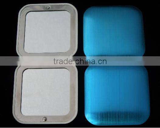 Steel gold Simple Compact Mirror Small Pocket Mirror