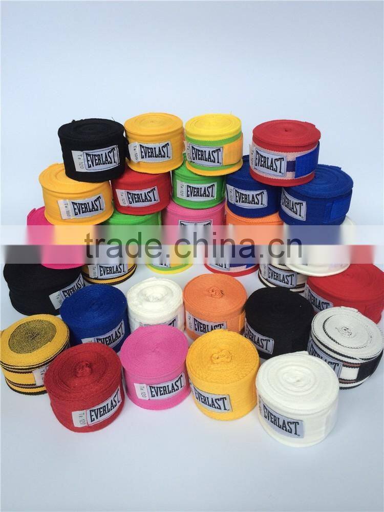 Width 5cm length 3M 100% cotton bandage strap boxing gloves sanda muaythai bandage MMA