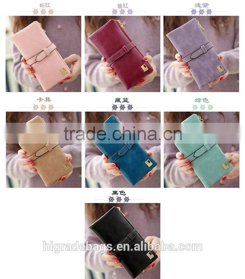 2015 new Fashion female pu leather wallet
