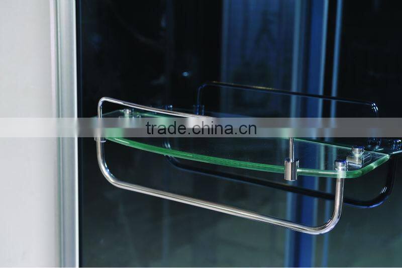 Left side satin finish shower cubicles