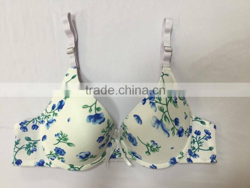 Comfortable Choice: Classical Sexyt Floral Pattern Extreme Push UP Padded Bra